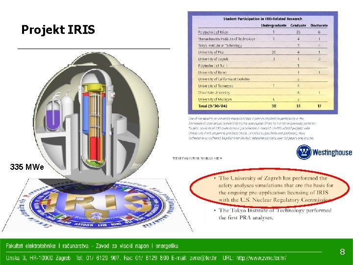 Projekt IRIS 335 MWe 8 