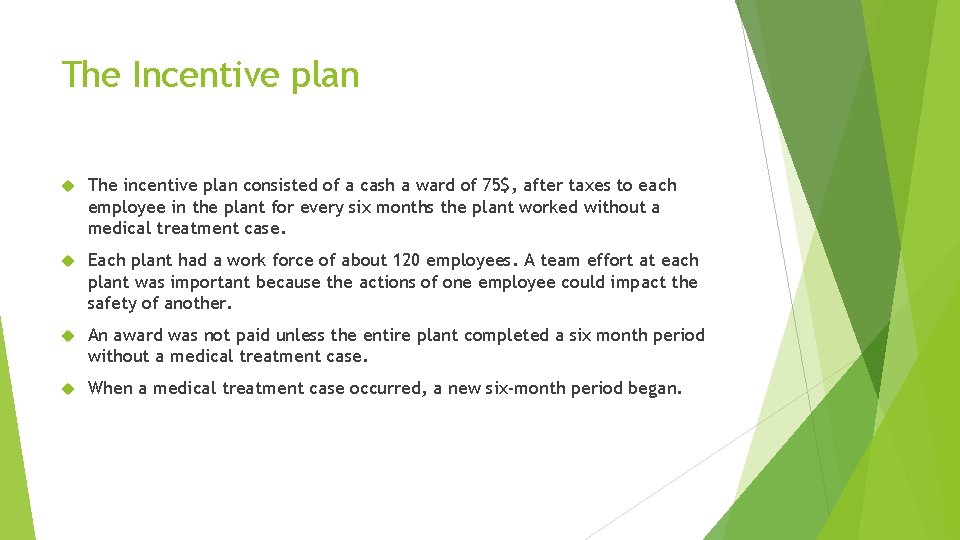 Measuring ROI in Safety Incentive Program Executive Summary