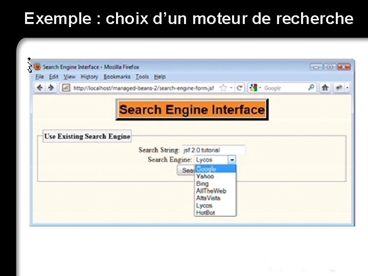 Exemple : choix d’un moteur de recherche 