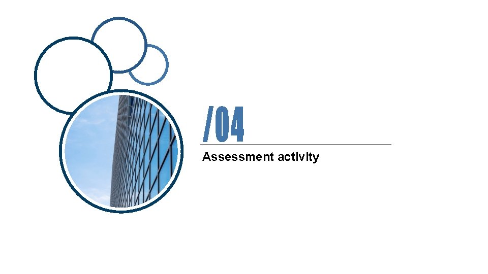 Assessment activity 
