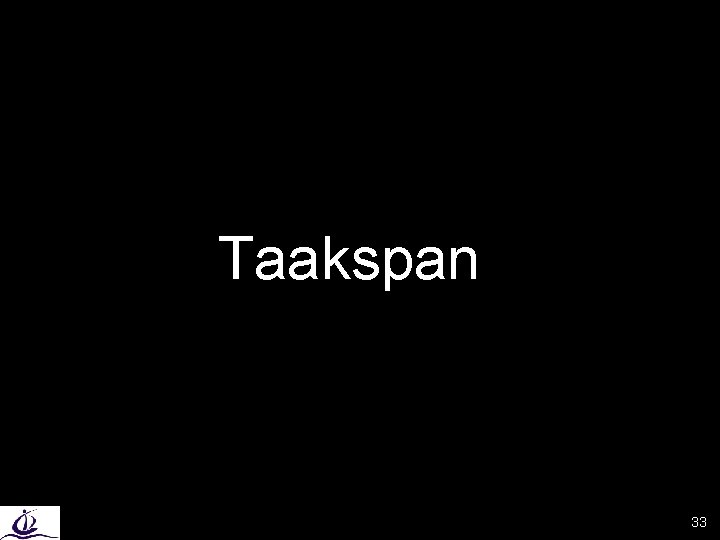 Taakspan 33 