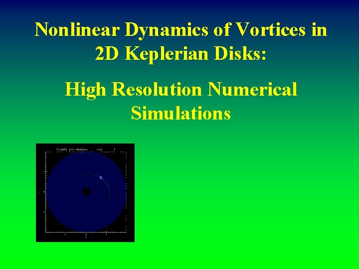 Nonlinear Dynamics of Vortices in 2 D Keplerian Disks: High Resolution Numerical Simulations 