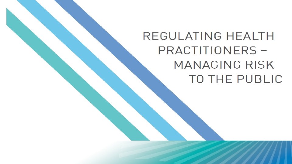 Health Practitioner Regulation Diana Newcombe, National Director Legal Services 4 March 2015 