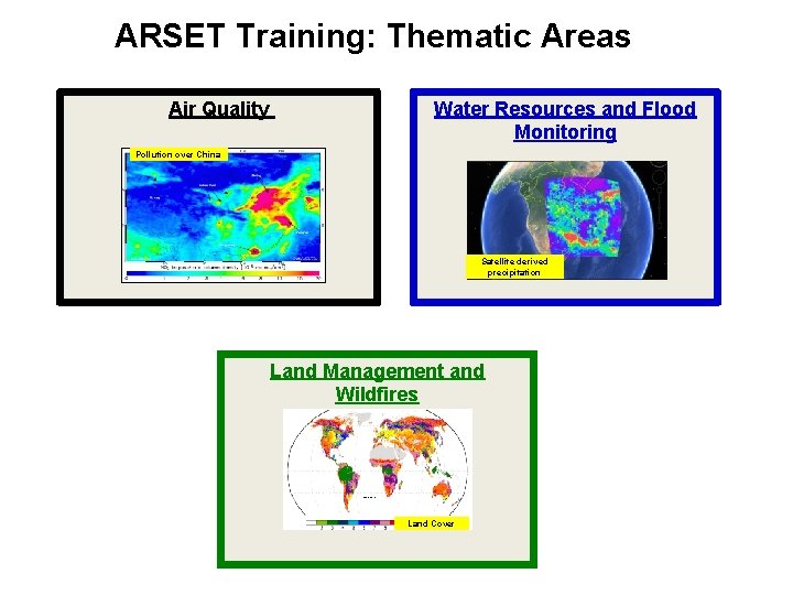 ARSET Training: Thematic Areas Air Quality Water Resources and Flood Monitoring Pollution over China