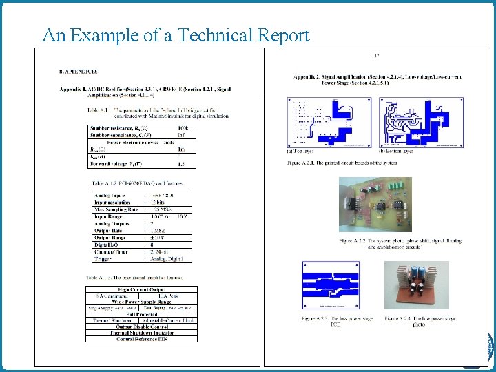 An Example of a Technical Report 20/11 