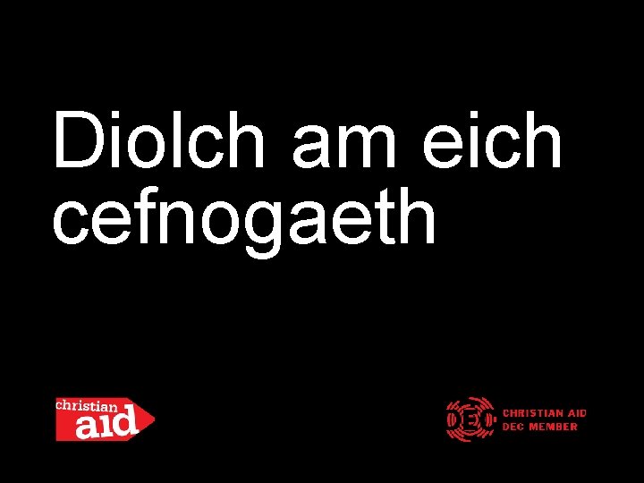 Diolch am eich cefnogaeth 