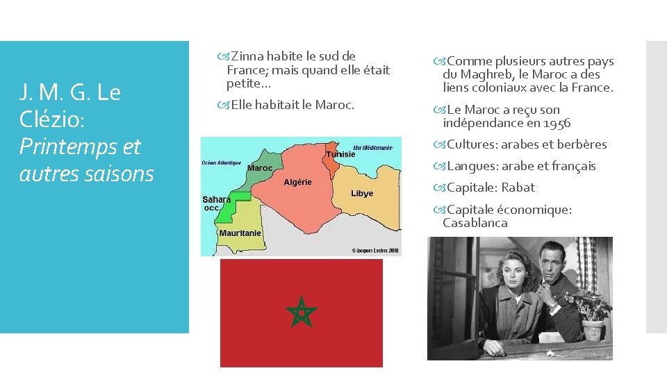 J. M. G. Le Clézio: Printemps et autres saisons Zinna habite le sud de