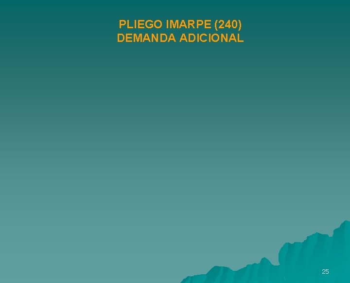 PLIEGO IMARPE (240) DEMANDA ADICIONAL 25 