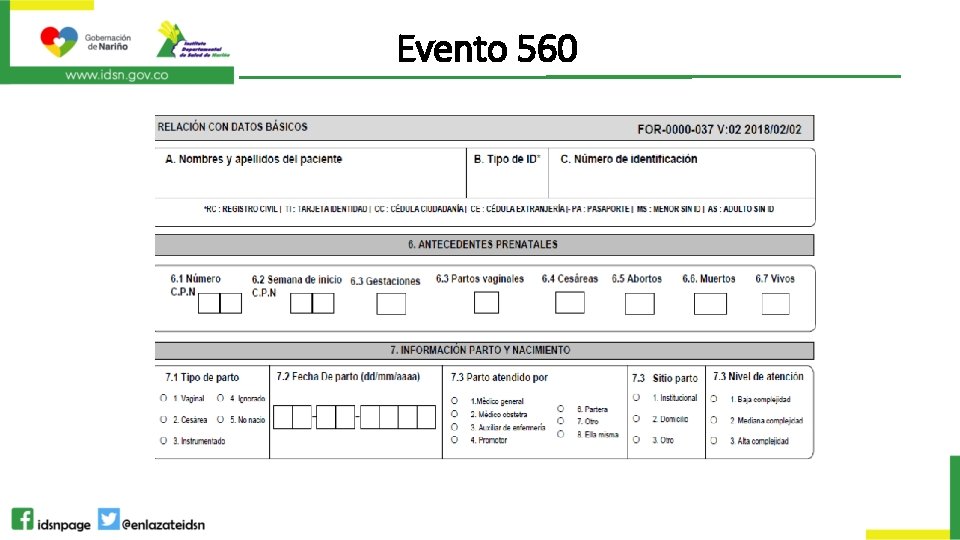 Evento 560 