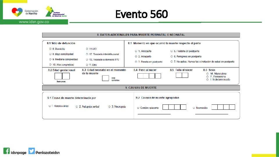 Evento 560 