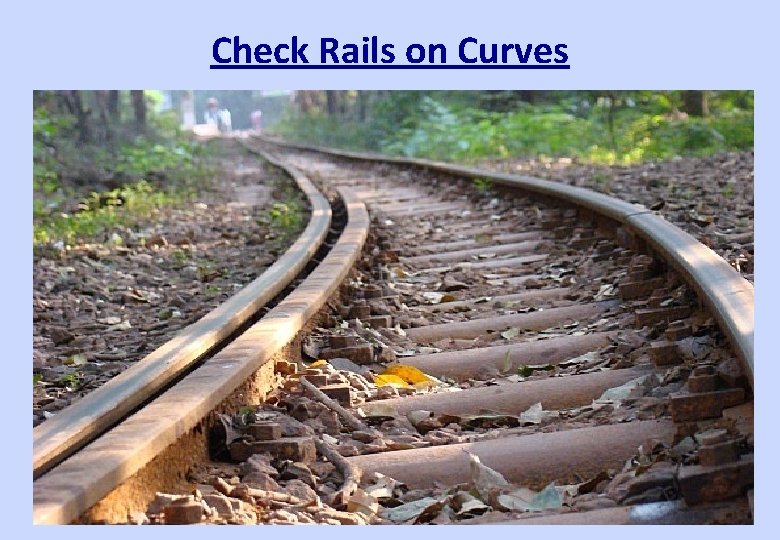 Check Rails on Curves 