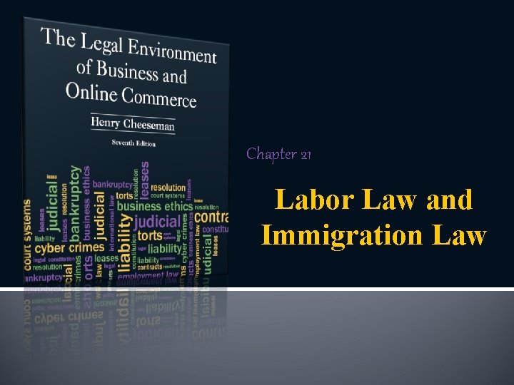 Chapter 21 Labor Law and Immigration Law 