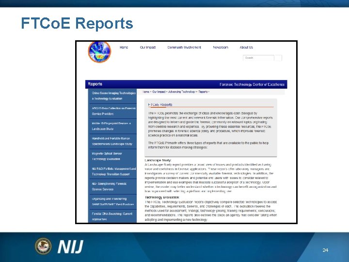 FTCo. E Reports 24 FTCo. E Reports 24