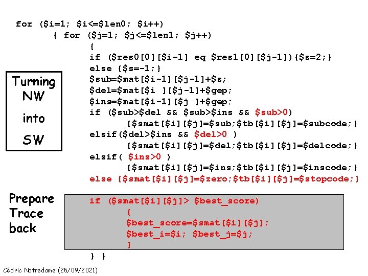 for ($i=1; $i<=$len 0; $i++) { for ($j=1; $j<=$len 1; $j++) { if ($res