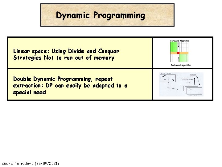 Dynamic Programming Linear space: Using Divide and Conquer Strategies Not to run out of