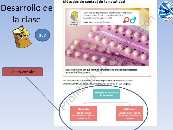 Desarrollo de la clase 168 Lee en voz alta 