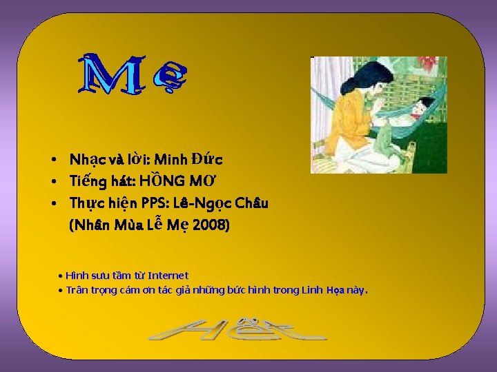  • Nhạc và lời: Minh Đức • Tiếng hát: HỒNG MƠ • Thực