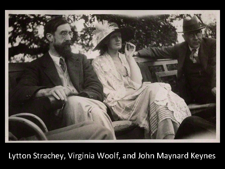 Lytton Strachey, Virginia Woolf, and John Maynard Keynes 