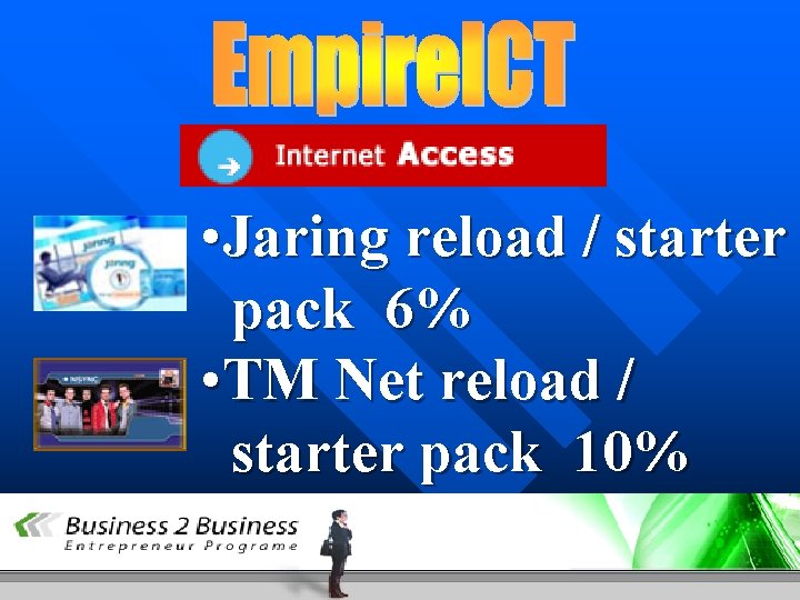  • Jaring reload / starter pack 6% • TM Net reload / starter