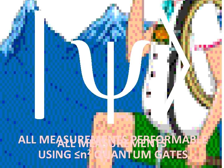 | ALL MEASUREMENTS PERFORMABLE ALL MEASUREMENTS USING ≤n 2 QUANTUM GATES 