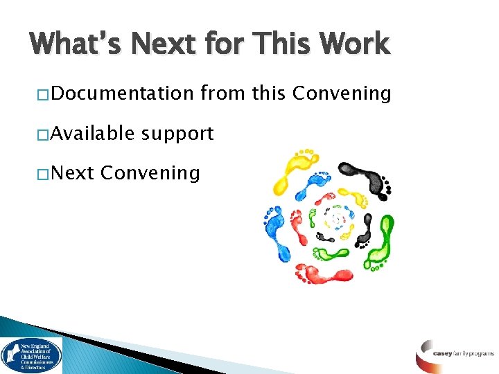 What’s Next for This Work � Documentation � Available � Next from this Convening