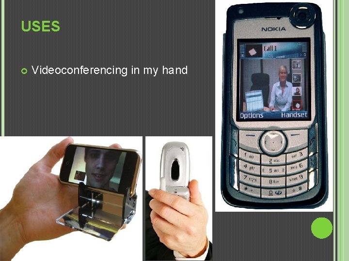 USES Videoconferencing in my hand 