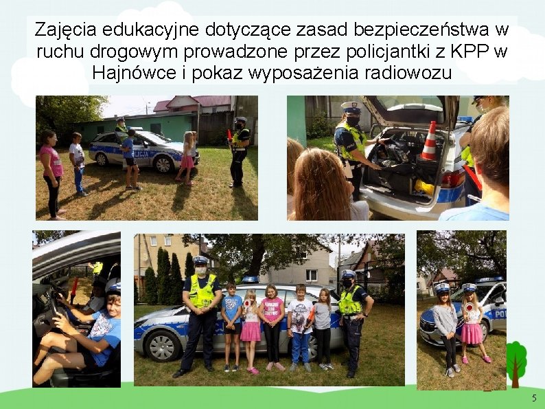 Zajęcia edukacyjne dotyczące zasad bezpieczeństwa w ruchu drogowym prowadzone przez policjantki z KPP w