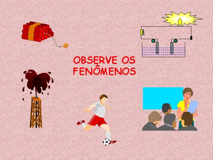 pilha OBSERVE OS FENÔMENOS 