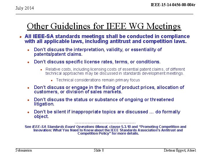 IEEE-15 -14 -0456 -00 -004 r 15 -13 -0310 -00 -004 q July 2014