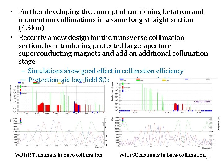  • Further developing the concept of combining betatron and momentum collimations in a