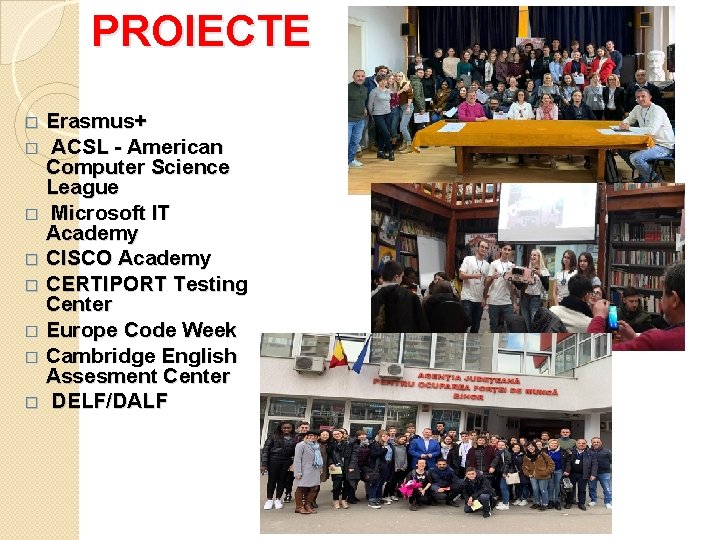 PROIECTE Erasmus+ � ACSL - American Computer Science League � Microsoft IT Academy �