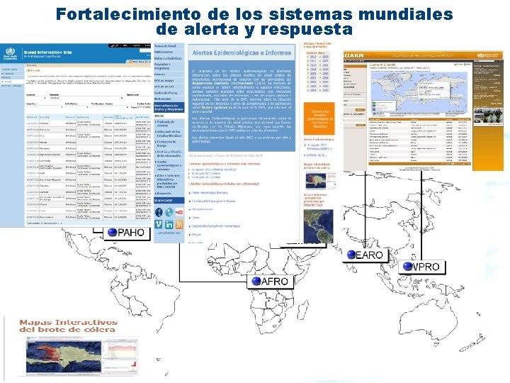 Fortalecimiento de los sistemas mundiales de alerta y respuesta 