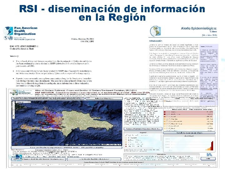 RSI - diseminación de información en la Región 