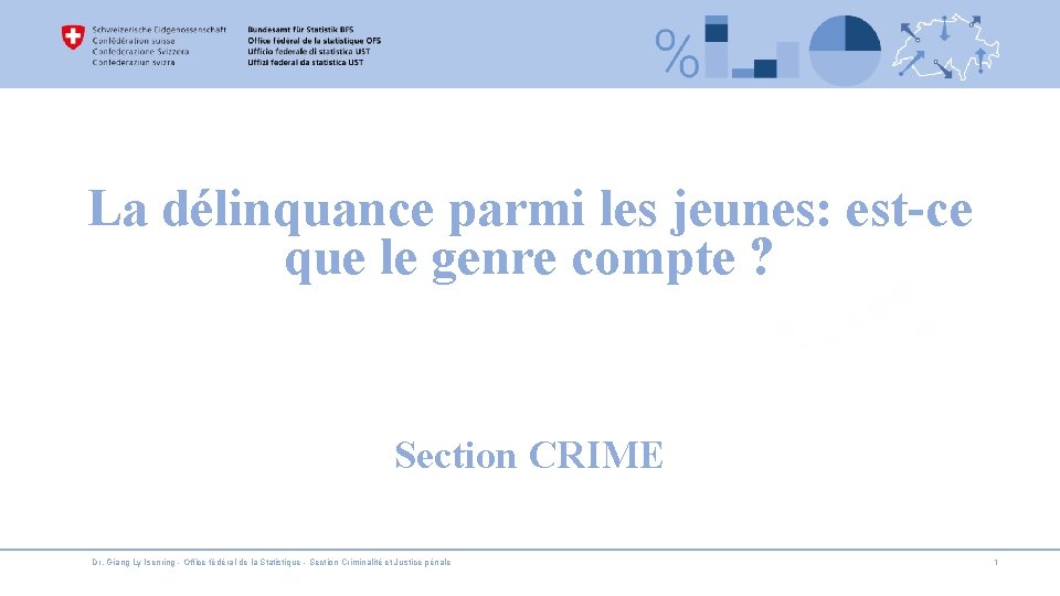 La délinquance parmi les jeunes: est-ce que le genre compte ? Section CRIME Dr.