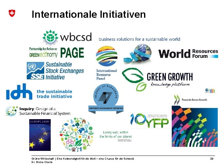 Internationale Initiativen Grüne Wirtschaft | Eine Notwendigkeit für die Welt – eine Chance für