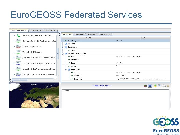 Euro. GEOSS Federated Services 