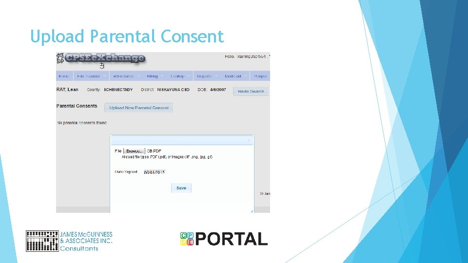 Upload Parental Consent 