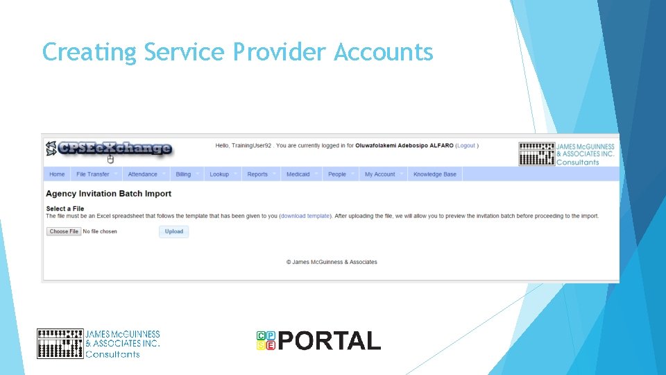 Creating Service Provider Accounts 