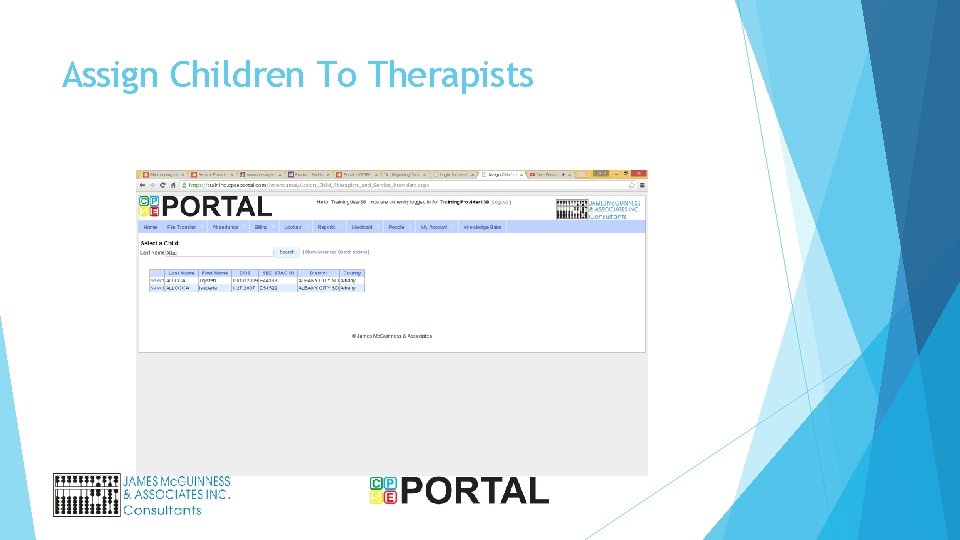 Assign Children To Therapists 