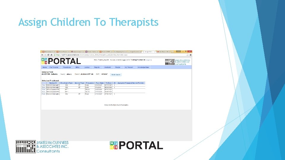 Assign Children To Therapists 