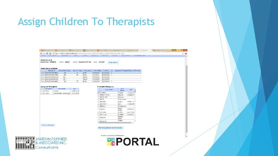 Assign Children To Therapists 