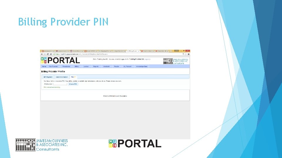 Billing Provider PIN 