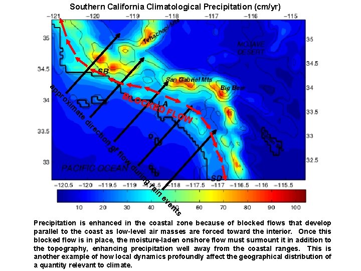 Southern California Climatological Precipitation (cm/yr) pr ap CKE DF LOW e at im ox