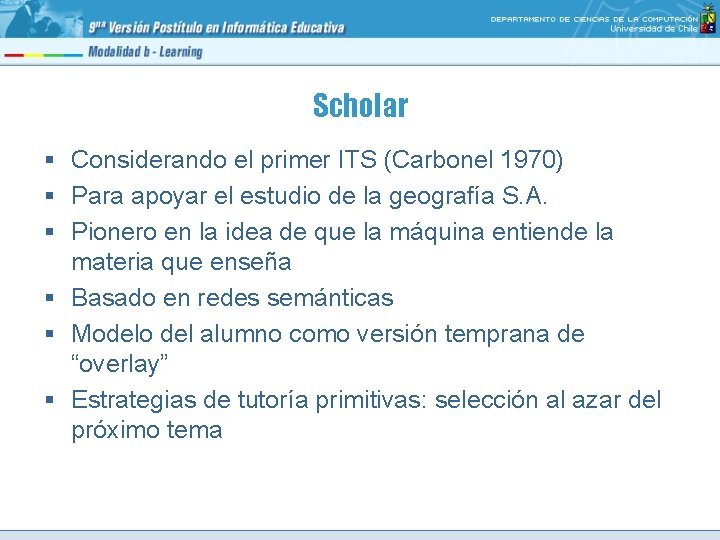 Scholar § Considerando el primer ITS (Carbonel 1970) § Para apoyar el estudio de