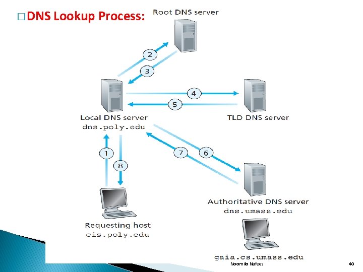 � DNS Lookup Process: Noornilo Nafees 40 