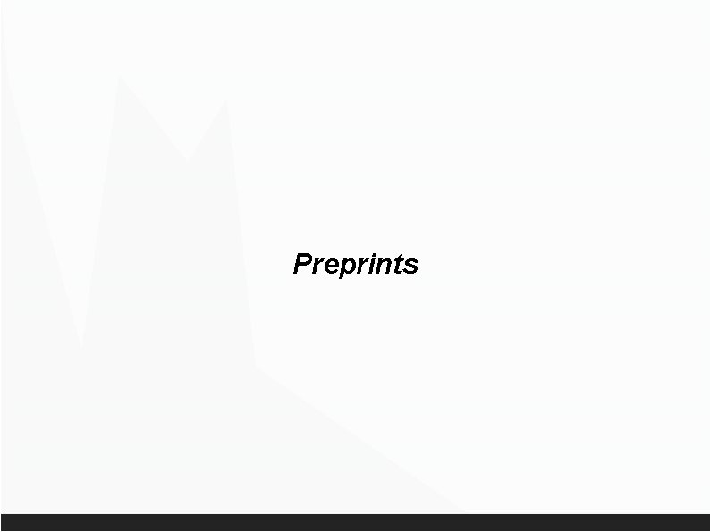 Preprints 