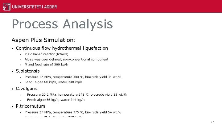 Process Analysis • 15 