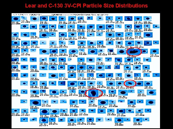 Lear and C-130 3 V-CPI Particle Size Distributions 