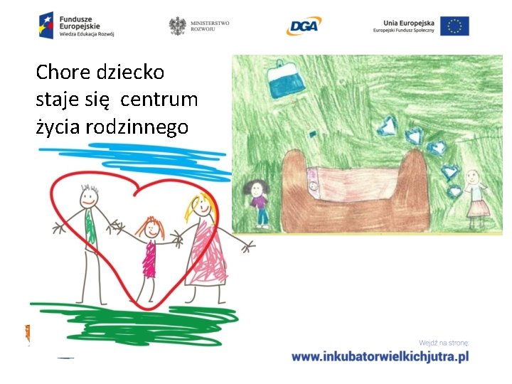 Chore dziecko staje się centrum życia rodzinnego 