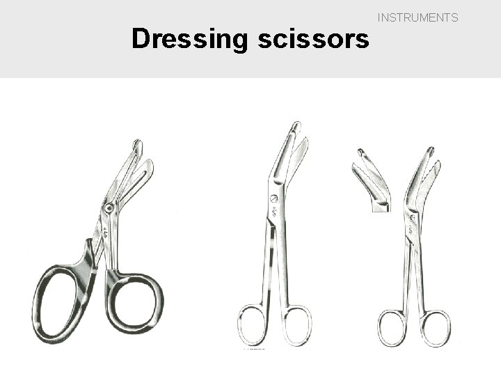 Dressing scissors INSTRUMENTS 